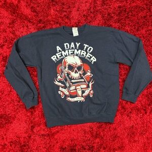 A Day To Remember Band Medium Tour Pull Over Crew Neck Never On The Same Page